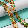 Spray Painted Synthetic Turquoise Beads Strands G-E617-A04-02-2