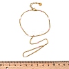 304 Stainless Steel Enamel Link Ring Bracelets for Women BJEW-Z140-02G-5