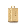 304 Stainless Steel Pendants STAS-F318-09A-G-1