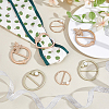 8Pcs 4 Styles Alloy Buckles AJEW-GA0007-98-5