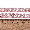 Electroplate Transparent Crackle Glass Beads Strands EGLA-Q135-02A-B07-4