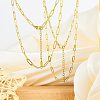 10Pcs 201 Stainless Steel Paperclip Chain Necklaces for Women NJEW-SZ0001-71-4