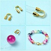 Zinc Alloy Lobster Claw Clasps with Brass Wire Guardian and Protectors with Iron Open Jump Rings DIY-YW0010-08-3