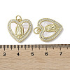 Brass Micro Pave Cubic Zirconia Pendants KK-G485-19C-G-3