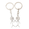 Alloy Couple Pendant Keychain KEYC-Q084-01P-1