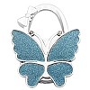 Glitter Butterfly Zinc Alloy Crystal Rhinestone Bag Hanger BAGH-F001-A07-1