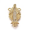 Brass Cubic Zirconia Chandelier Component Links ZIRC-F108-06G-1