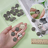 24Pcs Alloy Shank Buttons BUTT-FG0001-44-3
