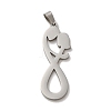 Non-Tarnish 304 Stainless Steel Pendants STAS-O005-08P-1