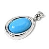 Synthetic Turquoise Pendants KK-L267-01P-01-2