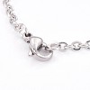 304 Stainless Steel Cable Chain Necklaces NJEW-G270-01P-3