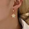 Fashionable Classic Butterfly 201 Stainless Steel Hoop Earrings MR2941-3