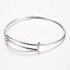 Adjustable 304 Stainless Steel Expandable Bangle Making Bangle BJEW-G482-04P-1