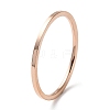 Ion Plating(IP) 304 Stainless Steel Simple Plain Band Finger Ring for Women Men RJEW-F152-05RG-1