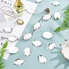 Acrylic Rhinestone Flat Back Cabochons GACR-FH0001-01-5