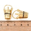 Brass Enamel Pendants KK-CJCF389-01G-RS-3