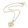 Mother's Day Brass Micro Pave Clear Cubic Zirconia Pendant Necklaces LS-NJEW-G126-01D-2