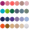 120Pcs 24 Colors Round Food Grade Eco-Friendly Silicone Beads SIL-SP0001-04-1