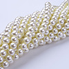 8Strands Glass Pearl Beads Strands HY-TA0001-A-02-3