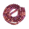 Baking Paint Crackle Glass Beads Strands GLAA-Q106-03A-07-2