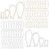 80Pcs 8 Styles Brass Hoop Earring Findings FIND-BBC0004-67-1