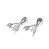Anti-Tarnish Rhodium Plated 925 Sterling Silver Pendant Bails STER-L058-029P-1