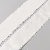 5M Polyester Satin Frayed Ribbon OCOR-WH0078-220D-1