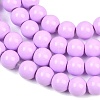 Painted Glass Bead Strands DGLA-S071-8mm-B38-3