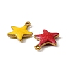 304 Stainless Steel Enamel Charms X-STAS-P405-01D-G-2