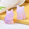 Opalite Carved Cat Figurines PW-WG98432-13-1