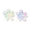 Transparent Acrylic Flower Bead Caps MACR-C009-14-3