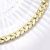 9MM Brass Cuban Link Chain Necklaces NJEW-Q051-01G-2