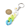 Acrylic Curb Chain Keychain KEYC-JKC00633-02-2
