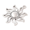 Tibetan Style Alloy Solar Eclipse Pendants X-TIBEP-R304-004AS-LF-2