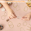 48Pcs 6 Styles Alloy Open Back Bezel Pendants FIND-DC0002-07-5