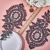 Polyester Embroidery Flower Lace Appliques DIY-WH0409-61-3