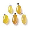 Natural Agate Dyed Pendants G-Q016-03C-1