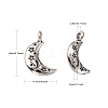 Tibetan Style Alloy Pendants TIBEP-S299-27AS-RS-2