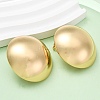 Brass Half Round Stud Earrings EJEW-Z125-01G-1