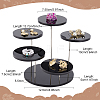 5-Tier Round Acrylic Finger Ring Rotating Display Risers RDIS-WH0018-06B-2