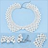 Fingerinspire Vintage ABS Imitation Pearl Bib DIY-FG0003-08-3