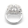 925 Sterling Silver Finger Ring Components STER-E060-85P-3