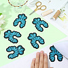 10Pcs Computerized Embroidery Cloth Self Adhesive Patches DIY-GF0011-73B-4