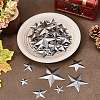120Pcs 5 styles Iron Display Decorations IFIN-GF0001-50-4