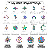 38Pcs 19 Style Alloy Charms FIND-KS0001-24-4
