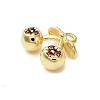 Brass Micro Pave Cubic Zirconia Pendants KK-L229-001G-02-2