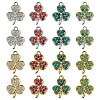 32Pcs 8 Styles Alloy Rhinestone Pendants ALRI-TA0001-45-2