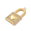 Brass Micro Pave Cubic Zirconia Pendants KK-M305-18G-2