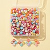 40G 4 Style Opaque Acrylic Beads SACR-FS0001-09-1