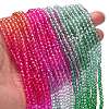 Transparent Painted Glass Beads Strands DGLA-A034-T3mm-A03-2